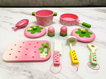 360Home Rosa Erdbeere Replik Kinder Spieltisch Spiel Küchentisch